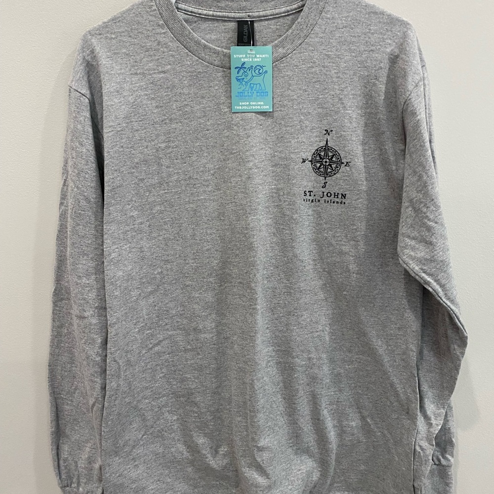 Gildan Men’s Size Medium St John Long-Sleeved Tee NWT